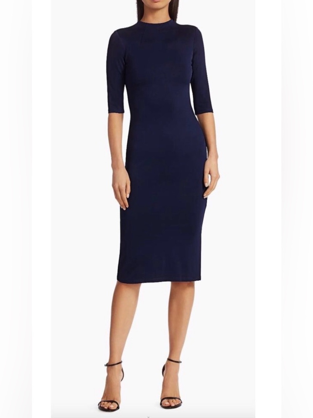 Like new Alice + Olivia  Delora Knit Bodycon Dress Navy